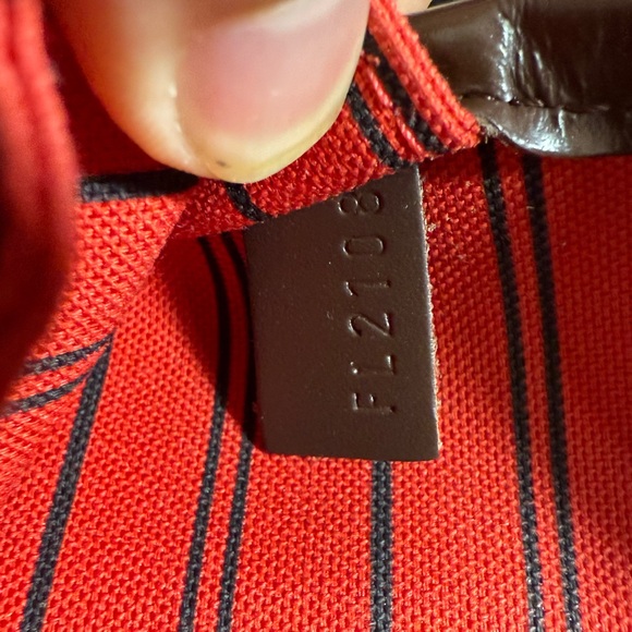 Louis Vuitton Neverful Set GM DE Damier ebene with Pouch and card authentication - Picture 5 of 16